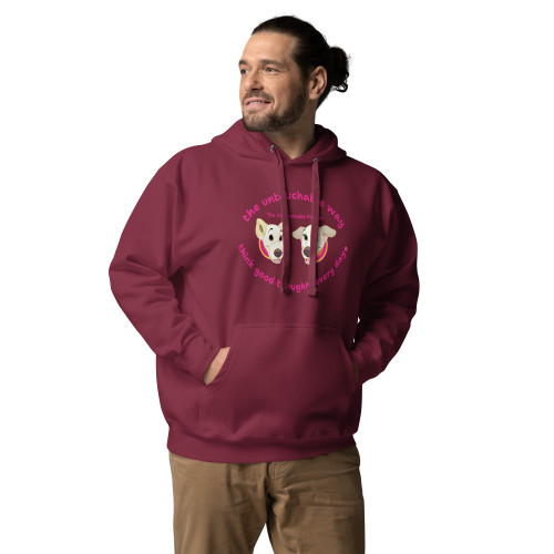 Unisex Hoodie / Floppy Ears and Curly Tail / think good thoughts every day 3 / DTFlex