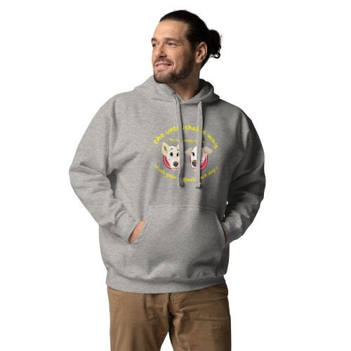 Unisex Hoodie / Floppy Ears and Curly Tail / trust your instincts each day 2 / DTFlex