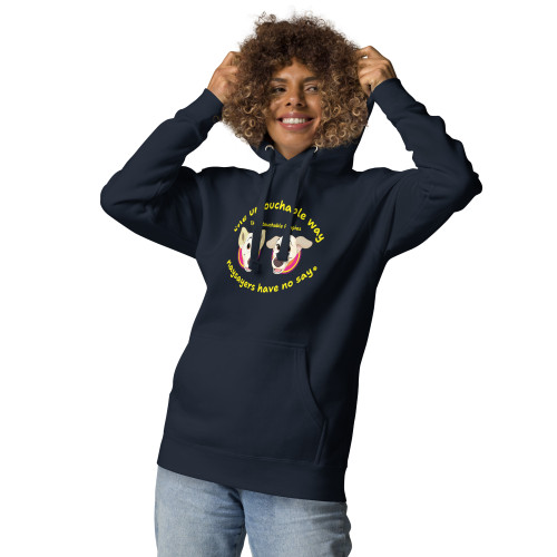 Unisex Hoodie / Floppy Ears and Curly Tail / naysayers have no say 2 / DTFlex