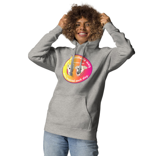 Unisex Hoodie / Floppy Ears and Curly Tail / stay inspired each day / DTFlex