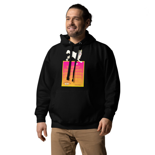 Unisex Hoodie / Curly Tail / Poem "Constant Chasing" / DTFlex