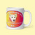White glossy mug / Curly Tail / think good thoughts every day
