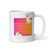 White glossy mug / Floppy Ears and Curly Tail / A lot of love to share poem