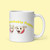 White glossy mug / Floppy Ears and Curly Tail / Logo