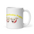 White glossy mug / Floppy Ears and Curly Tail / Logo