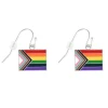 Daniel Quasar Flag Hanging Earrings