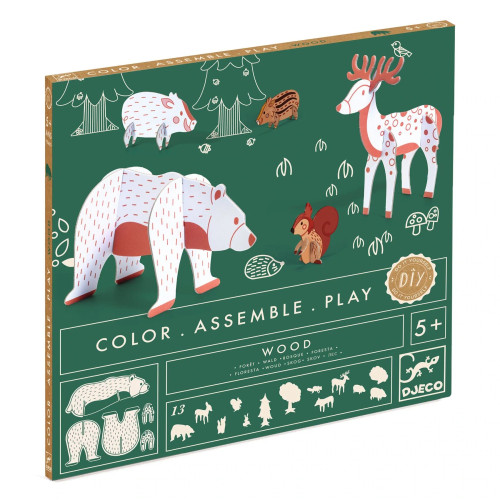 Color Assemble Play Kit Wood