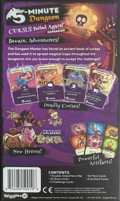 5 Minute Dungeon Curses! Foiled Again! Expansion 5 Minute Dungeon Curses! Foiled Again! Expansion