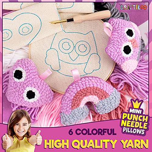 Mini Punch Needle Pillows