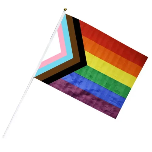 Large Daniel Quasar Flags on a Stick