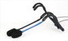 E-mic XL Fitness Headset Microphone - Boom arm 1/2 " Longer for larger heads . Black Boom only - Blue boom E-mic shown for boom length comparison only