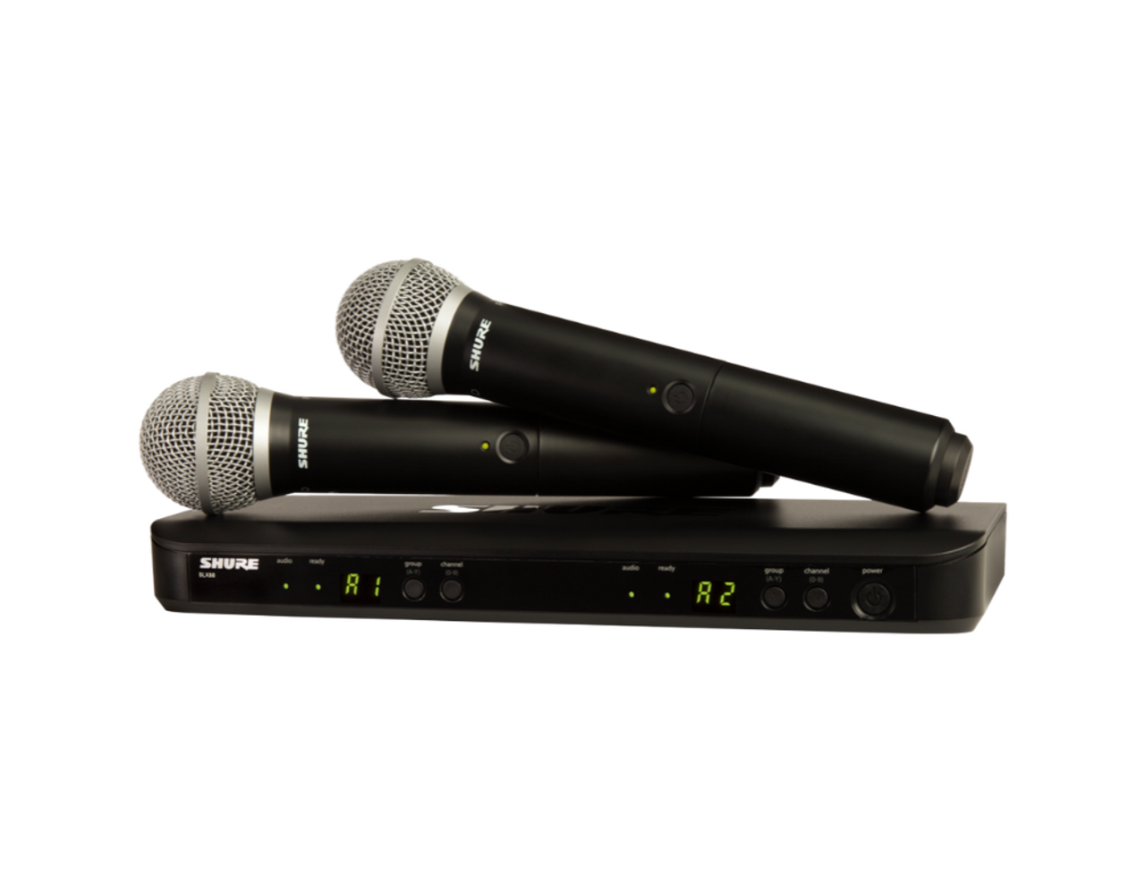 配信機器・PA機器・レコーディング機器 SHURE BLX88 JB + BLX1 JB + PG58 BLX2 JB Shure BLX288/PG58 Wireless DUAL Vocal System with two PG58
