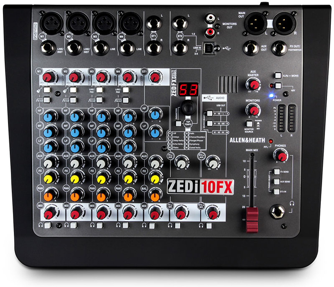 Allen & Heath AH-ZEDi-10FX Hybrid Compact Mixer / 4x4 USB Interface