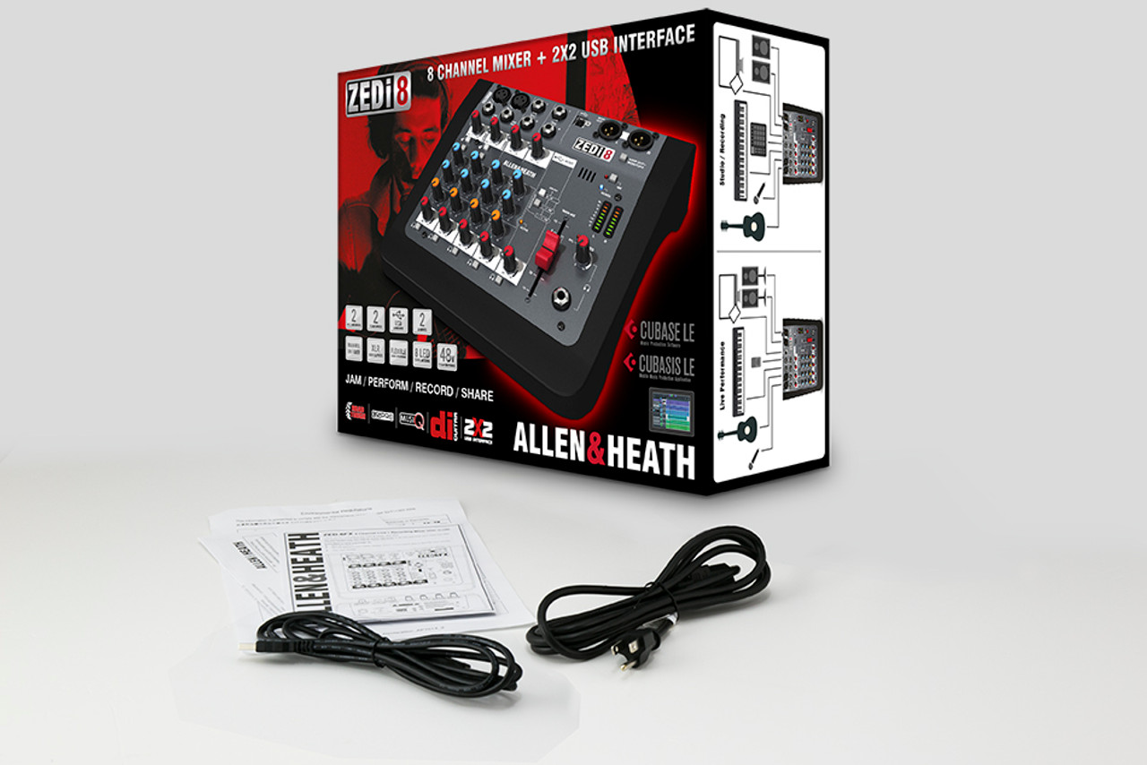 Allen & Heath AH-ZEDi-8 Hybrid Compact Mixer / USB Interface