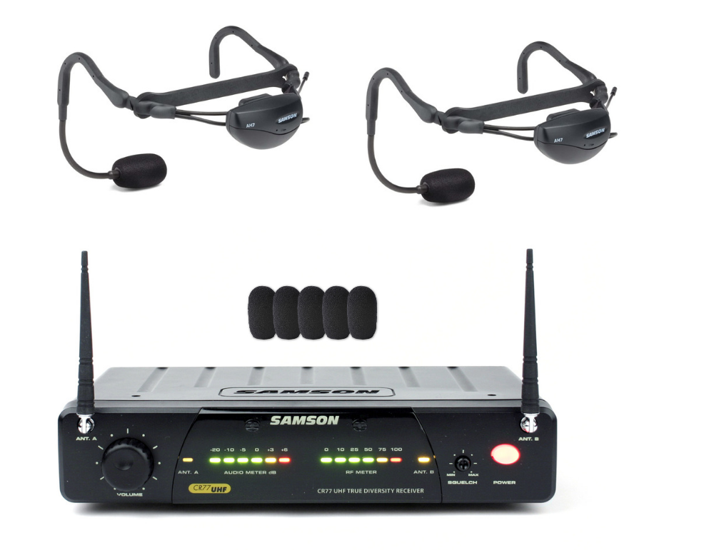 Samson Airline 77 AH7 Headset System BUNDLE