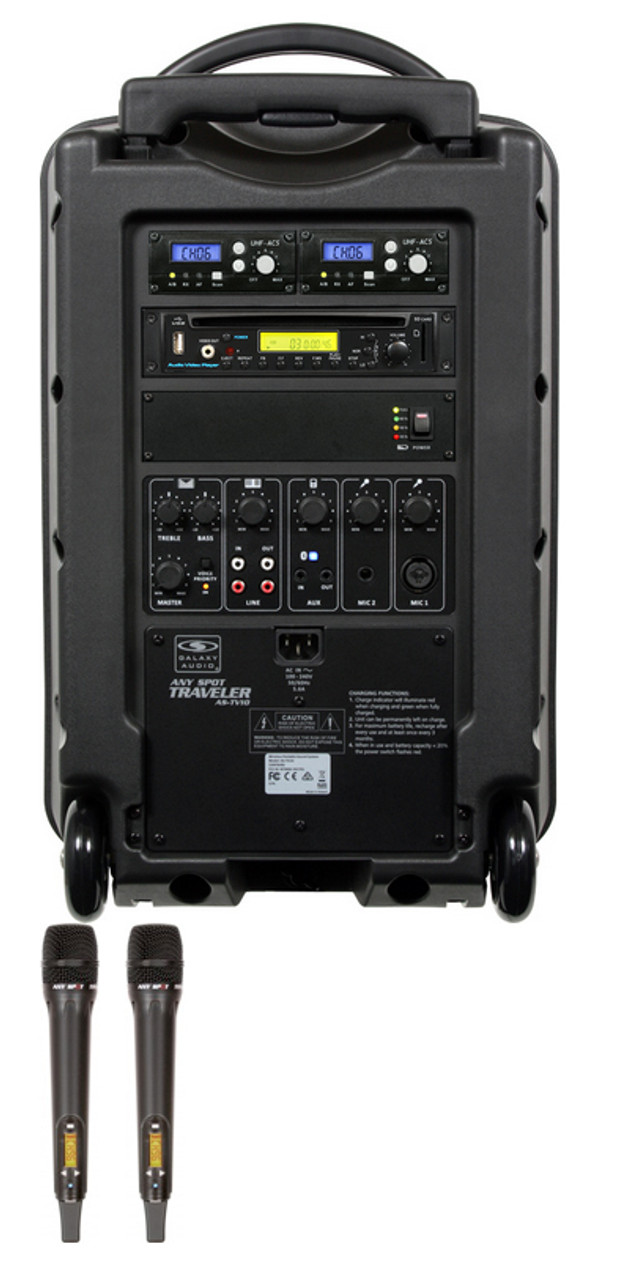 Portable Rechargeable Battery Mixer Professional Audio Video FM