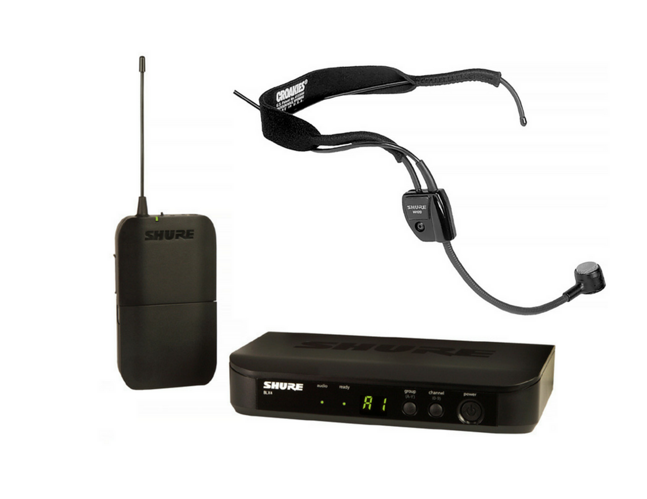 SHURE BLX1 BLX4 ヘッドセットマイクセット Shure BLX UHF Wireless Mic System, BLX1, BLX4, Aeromic Headset