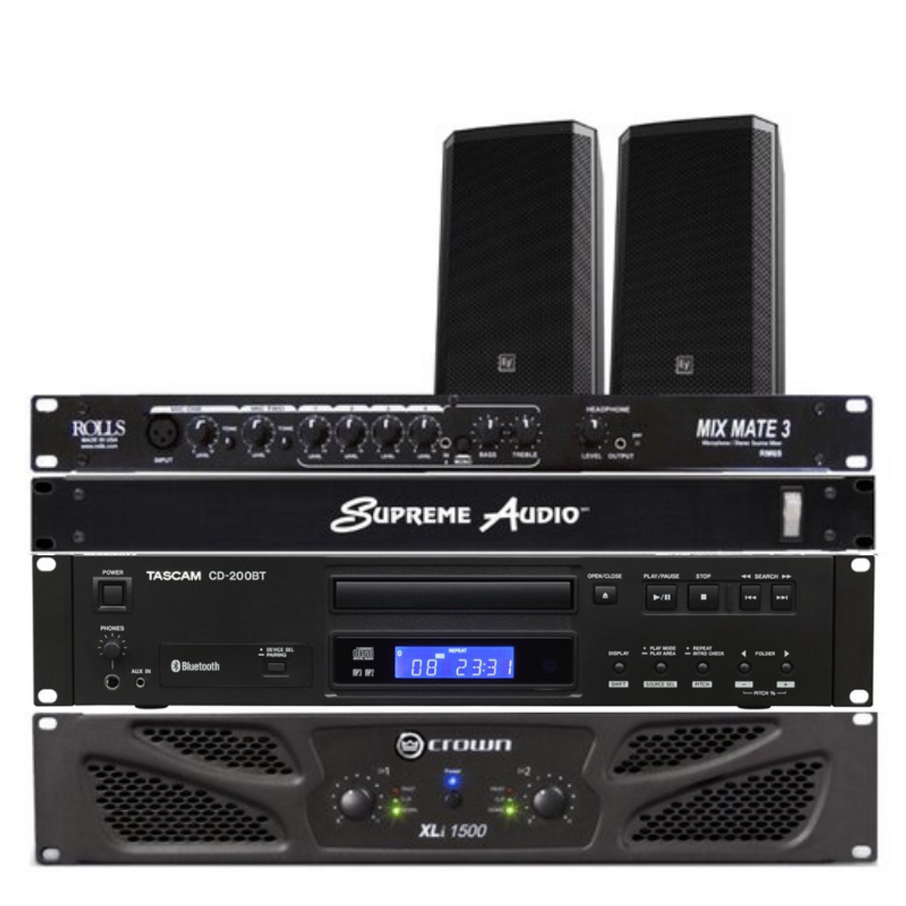 Dance Studio Sound System 3 300 Watts RMS Studios up to 1,500 sq. ft.