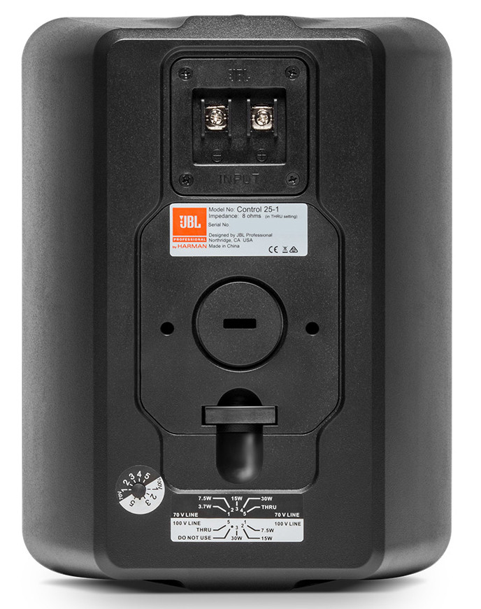 JBL Control 25-1WH Compact Indoor/Outdoor Background/Foreground
