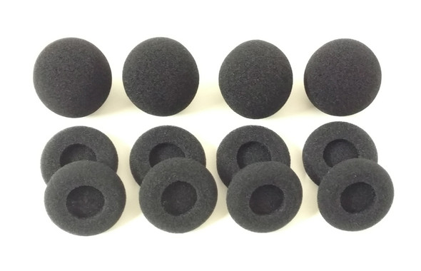 Audio-Technica PRO8 4-PAK Black 4 Round MIC Foams + 4 Pairs of Temple Pads
