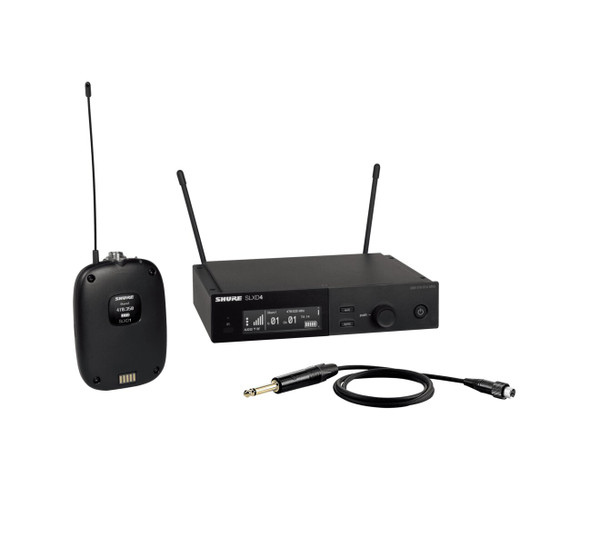 Shure SLXD14-G58 Combo System with SLXD1 Bodypack and SLXD4 Receiver - No Headset