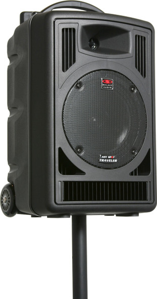 Galaxy TV8 Battery-Powered Portable Sound System - Stand-Mounted