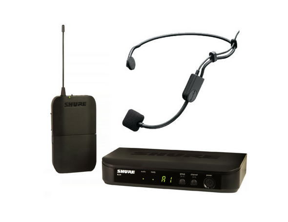 Shure BLX UHF System(BLX4 Receiver + BLX1 Beltpack) + Shure PG-31 Headset - $299.00