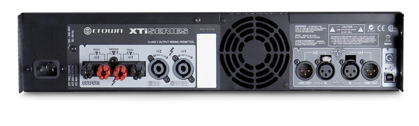 Crown Audio XTi 1002/2002/4002  Crown's XTi 2 Series 2-Channel Power Amplifiers - Rear View