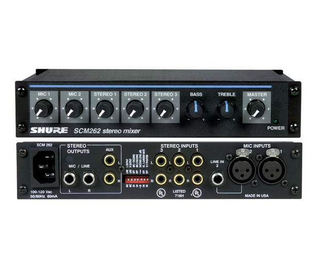 Shure SCM262 5Channel Stereo Mixer