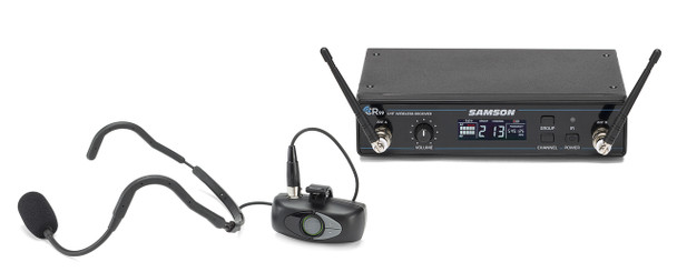 Samson Airline ATX Micro Wireless Mic System with Samson QEP3 Fitness Headset