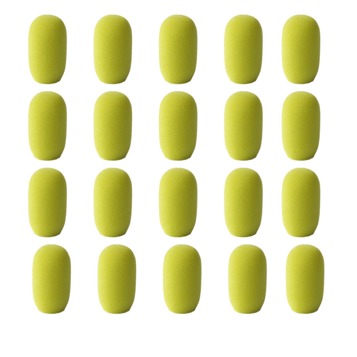 Copy of SupremeFit™ Headset Mic NEON GREEN Foam Windscreens - SMALL - 20-PAK CLOSEOUT Copy of SupremeFit™ Headset Mic NEON GREEN Foam Windscreens - SMALL - 20-PAK CLOSEOUT
