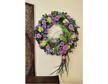 Forget Me Not Wreath