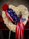 Heroes in Heaven -  Heart w/  Flag