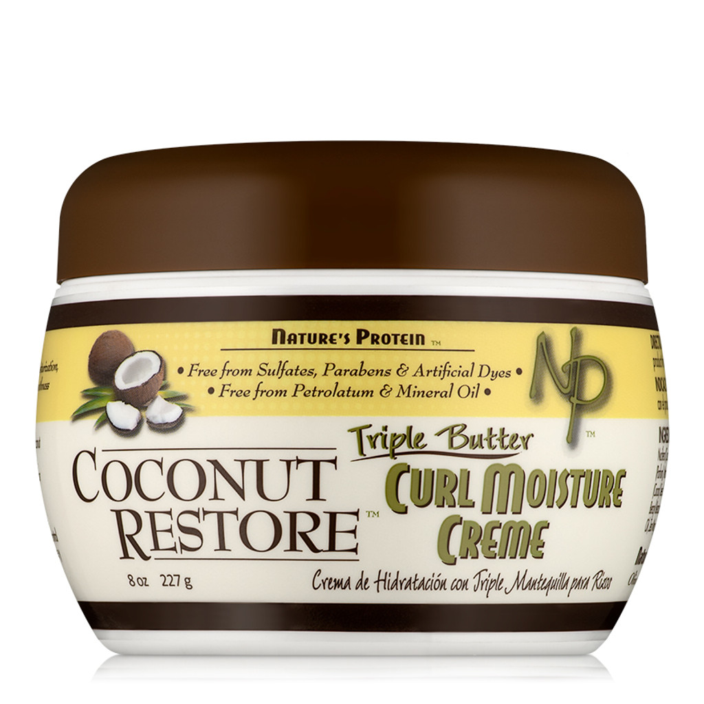 Coconut Restore Triple Butter Curl Moisture Creme (8 oz)