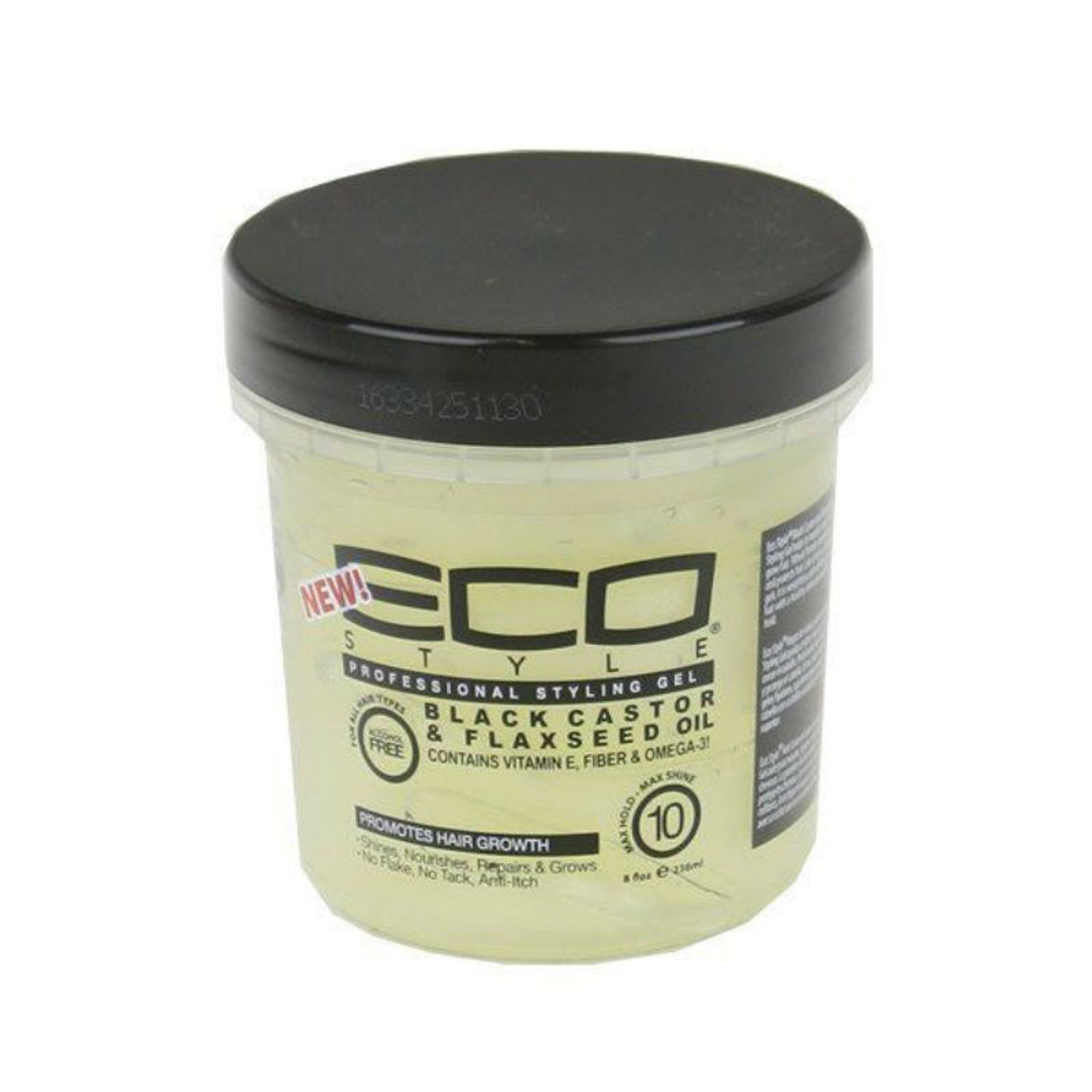 Ecoco Eco Style Professional Styling Gel Black Castor & Flaxseed Oil (8  oz.) - NaturallyCurly