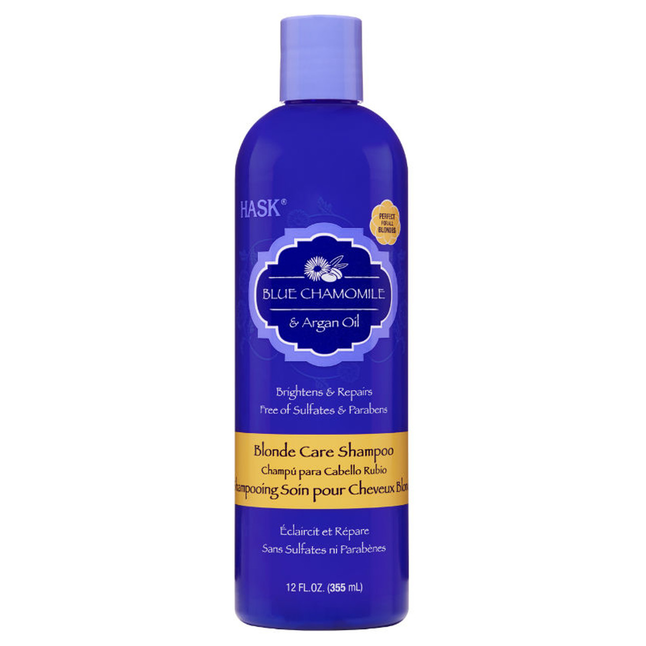 HASK Blue Chamomile & Argan Oil Blonde Care Shampoo 