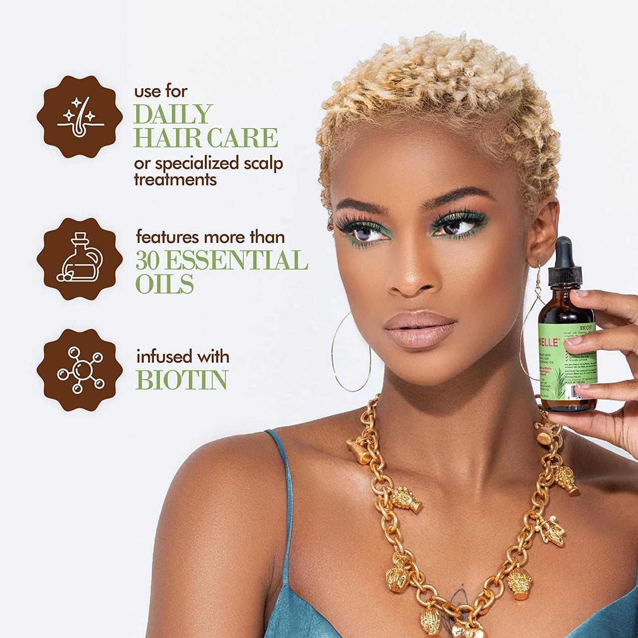 Mielle Rosemary Mint Scalp and Hair Strengthening Oil - Natural