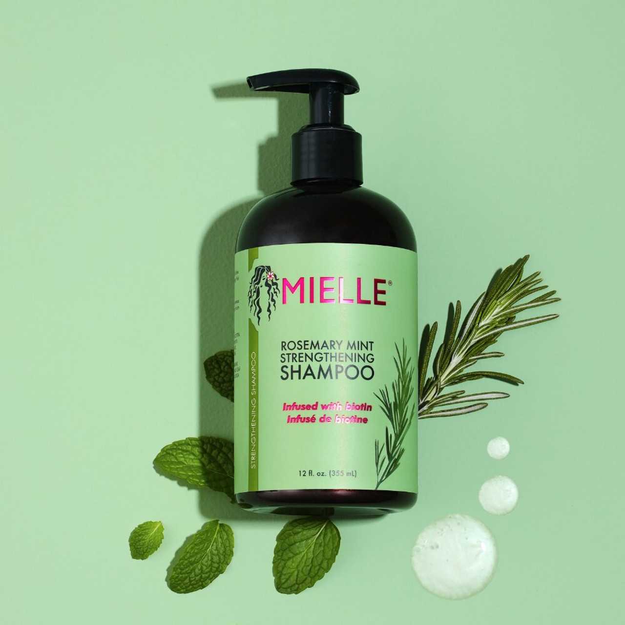 Mielle Organics Rosemary Mint Strengthening Shampoo (12 oz.) -  NaturallyCurly