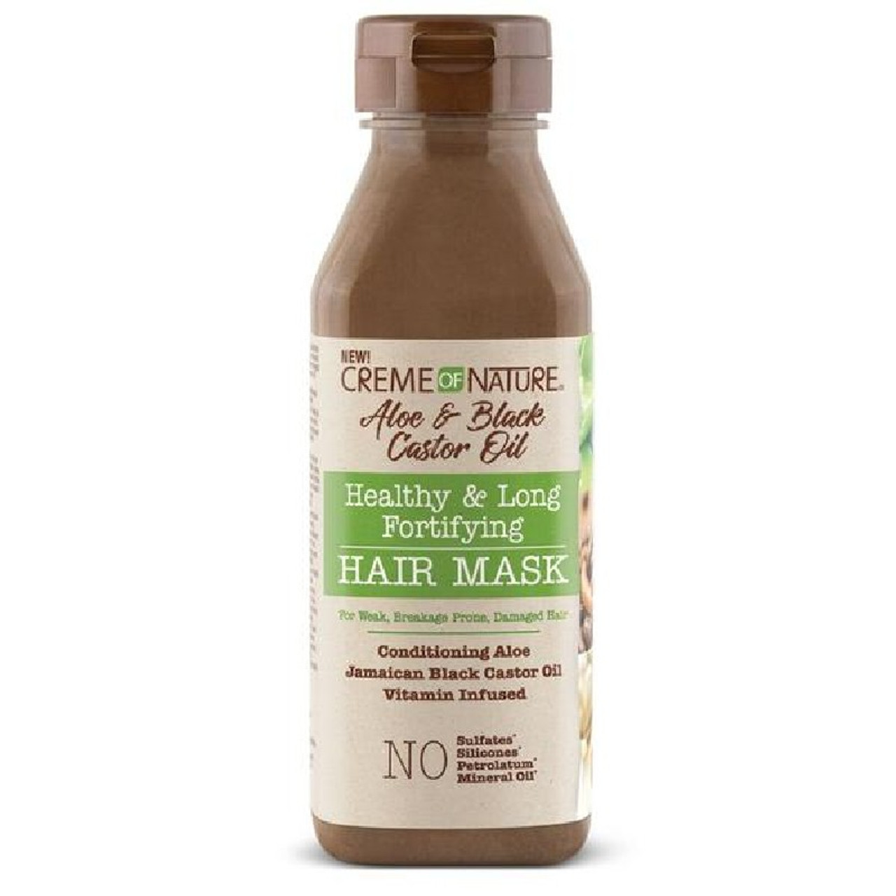 Creme of Nature Aloe & Black Castor Oil Healthy & Long Fortifying Hair Mask  (12 oz.) - NaturallyCurly