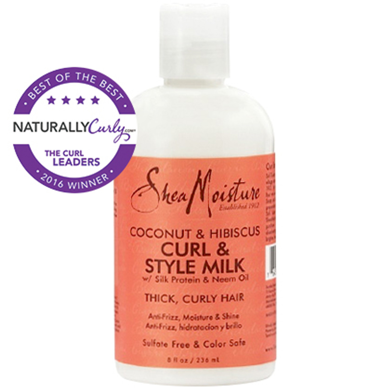 SheaMoisture Coconut & Hibiscus Curl & Style Milk (8 oz.) - NaturallyCurly