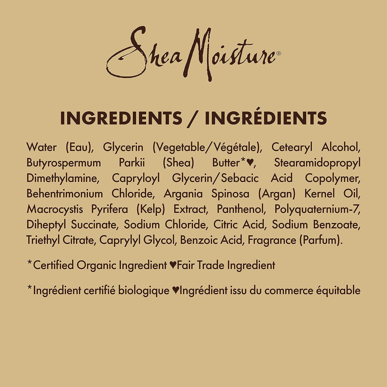 Shea moisture deals ingredients list