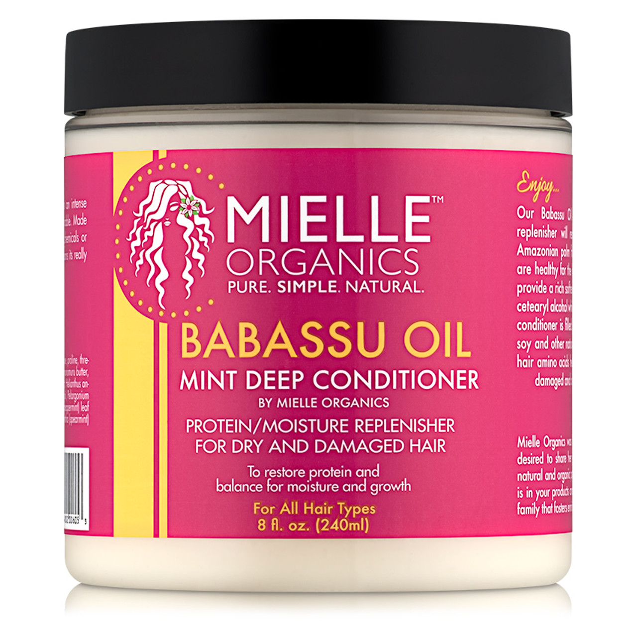 Mielle Organics Babassu Oil & Mint Deep Conditioner (8 oz.) - NaturallyCurly