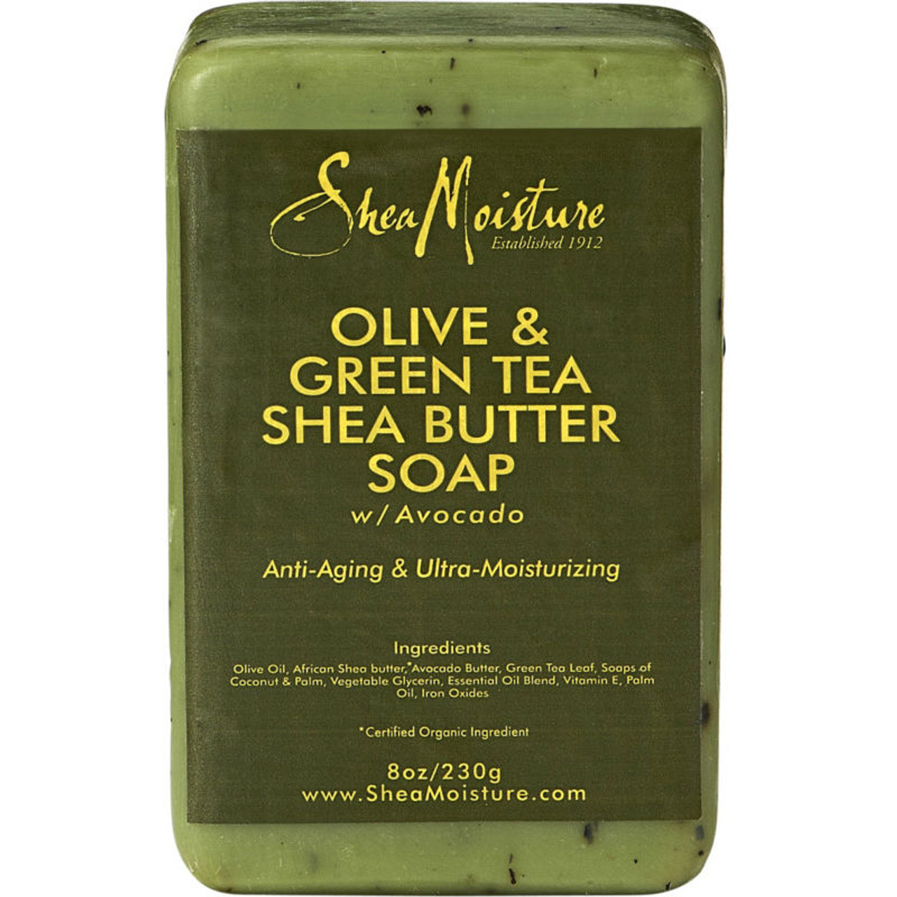 SheaMoisture Olive & Green Tea Shea Butter Soap Bar (8 oz.) - NaturallyCurly