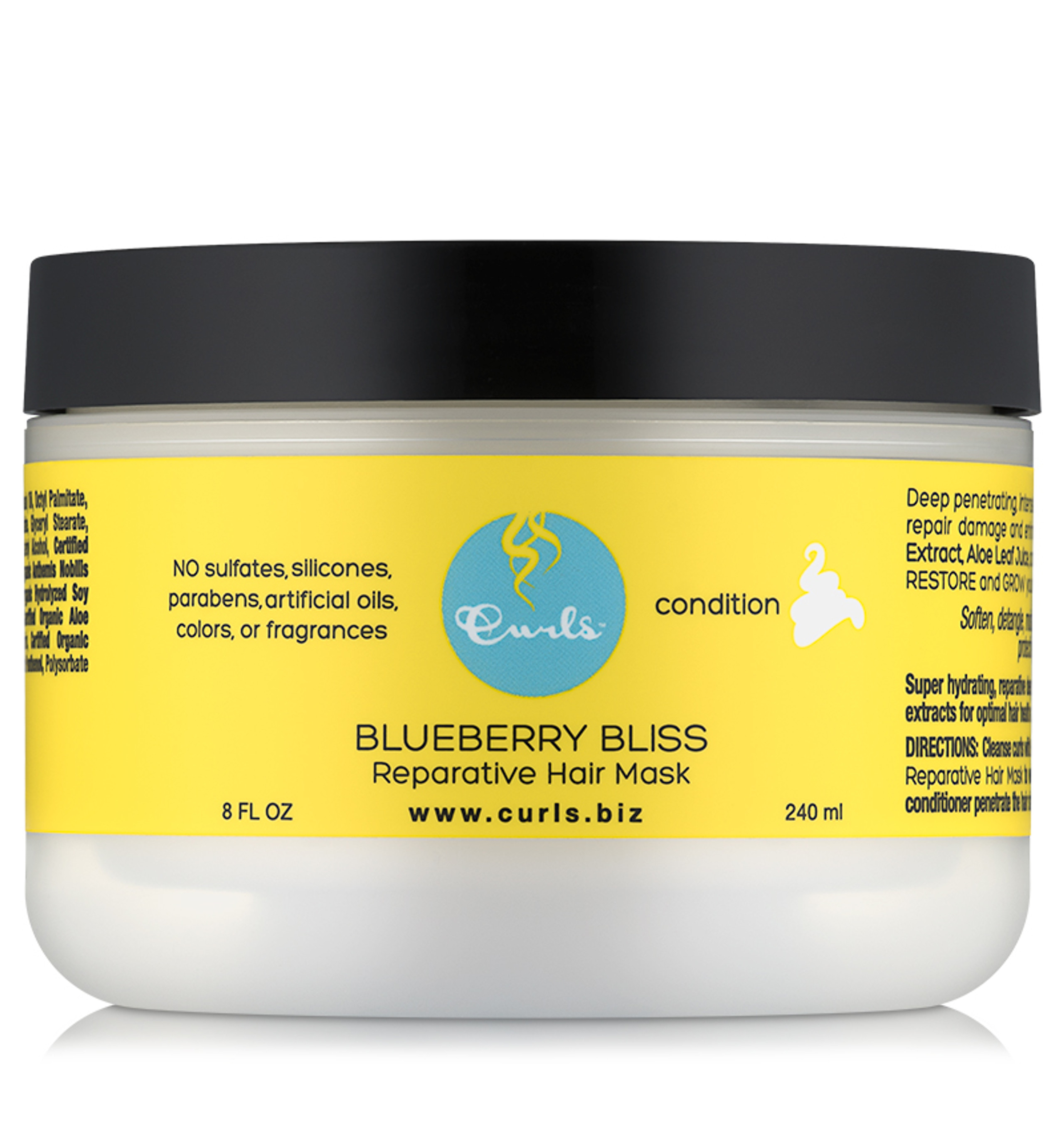 Curls Blueberry Bliss Curl Control Jelly 8 Oz Naturallycurly 