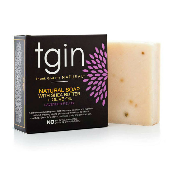 tgin Olive Oil Soap - Lavender Fields (4 oz. Bar)