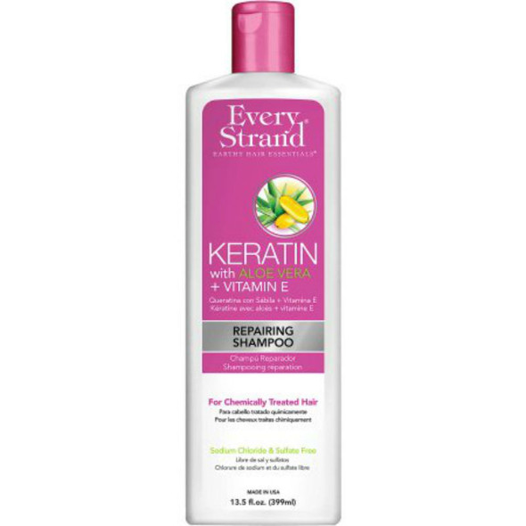 Every Strand Keratin with Aloe Vera + Vitamin E Repairing Shampoo (13.5 oz.)