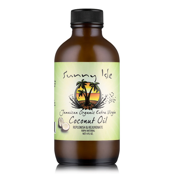 Sunny Isle Jamaican Organic Extra Virgin Coconut Oil (4 oz.)