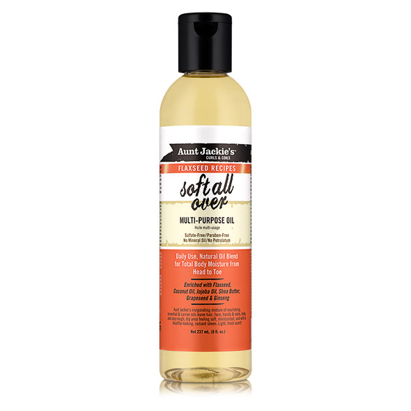 Aunt Jackie's Curls & Coils Flaxseed Recipes Soft All Over MultiPurpose Oil (8 oz.)