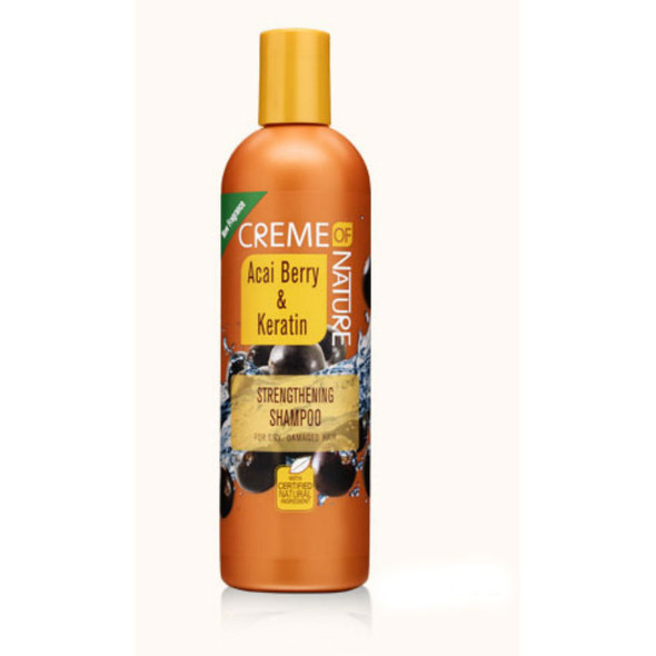 Creme of Nature Acai Berry & Keratin Strengthening Shampo (12 oz.)