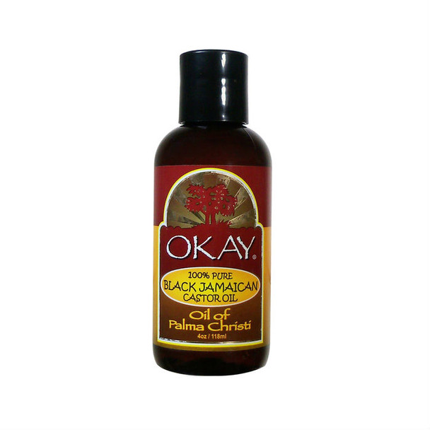 OKAY Pure Naturals Pure Black Jamaican Castor Oil (4 oz.)